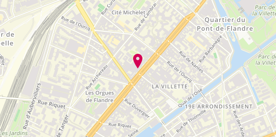 Plan de BOULAS Daniel, 119 Avenue de Flandre, 75019 Paris