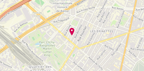 Plan de BOUKHATEM Djilali, 5 Rue Emile Level, 75017 Paris