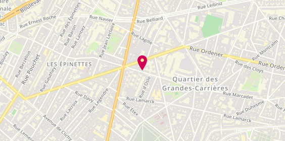 Plan de SOULIER Candice, 258 Rue Marcadet, 75018 Paris