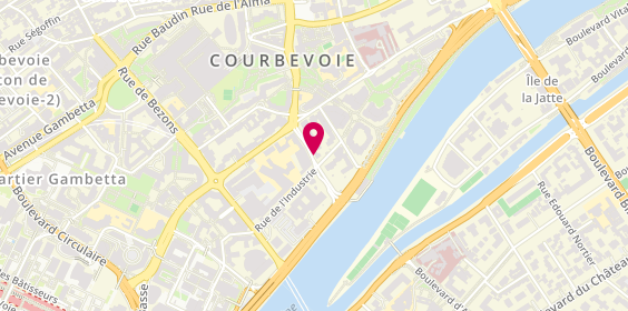 Plan de PREVOST Marie Laure, 12 Rue Ficatier, 92400 Courbevoie