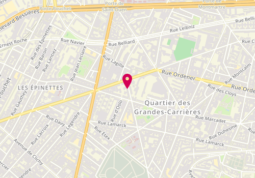 Plan de CORTES Sarah, 41 Rue Joseph de Maistre, 75018 Paris