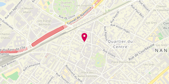 Plan de VIGNEUX Dany, 29 Rue du Docteur Foucault, 92000 Nanterre