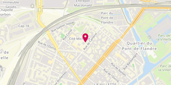 Plan de SEVESTRE Catherine, 1 Rue Colette Magny, 75019 Paris