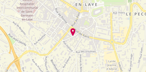Plan de BRUNETIER Sandrine, 24 Rue Saint Pierre, 78100 Saint-Germain-en-Laye