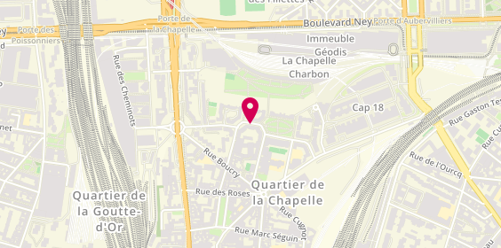 Plan de Ouattara Assanatou, 29 Rue Tristan Tzara, 75018 Paris