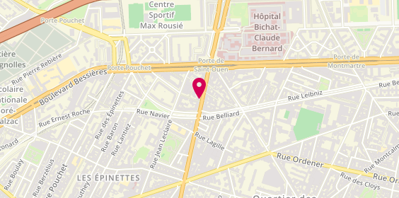 Plan de SELLEM Martine, 133 Avenue de Saint Ouen, 75017 Paris