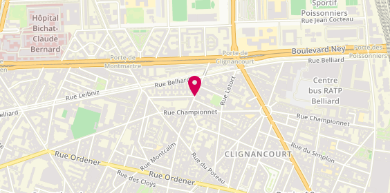 Plan de KELSCH François, 94 Rue du Ruisseau, 75018 Paris