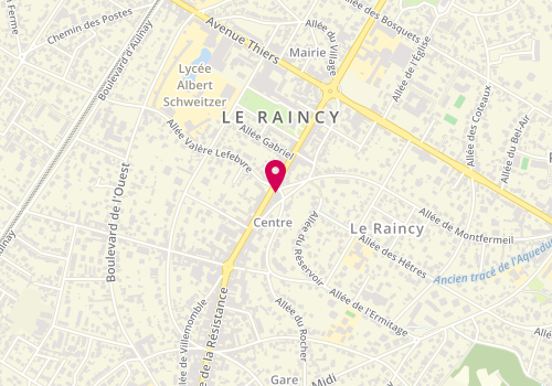 Plan de LEMAIRE Alexandra, 98 Avenue de la Résistance, 93340 Le Raincy