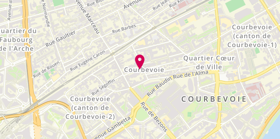 Plan de NGAODA Awa Bérénice, 8 Rue Paul Napoleon Roinard, 92400 Courbevoie