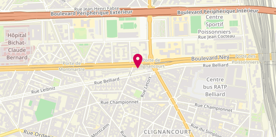 Plan de HESPEL Lisa, 41 Boulevard Ney, 75018 Paris