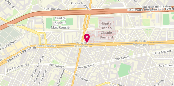 Plan de BENALLAL Nabila, 186 Boulevard Ney, 75018 Paris