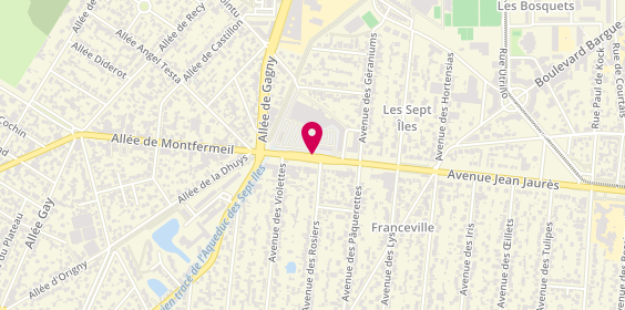 Plan de BAUDART Véronique, 186 Rue Jean Jaurès, 93370 Montfermeil