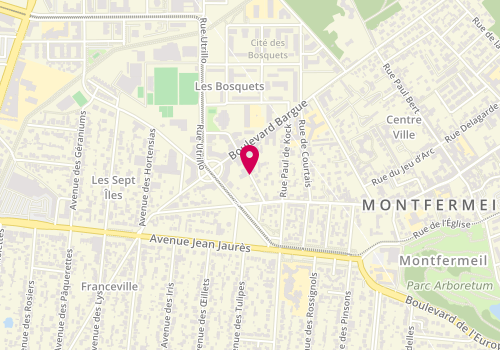 Plan de VINCE Christelle, 15 Rue du Chalet, 93370 Montfermeil