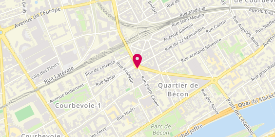 Plan de RICAUD Ludovic, 1 Place de Belgique, 92400 Courbevoie