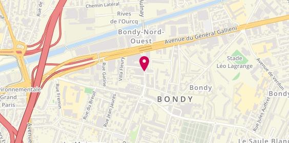 Plan de NDIMBA-SONGO Marie-goretti, 19 Rue Auguste Polissard, 93140 Bondy