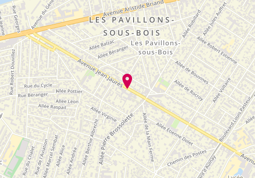 Plan de BOUCHER Isabelle, 100 Avenue J Jaures, 93320 Les Pavillons-sous-Bois