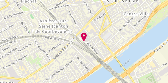Plan de DELERIS David, 5 Rue Denis Papin, 92600 Asnières-sur-Seine