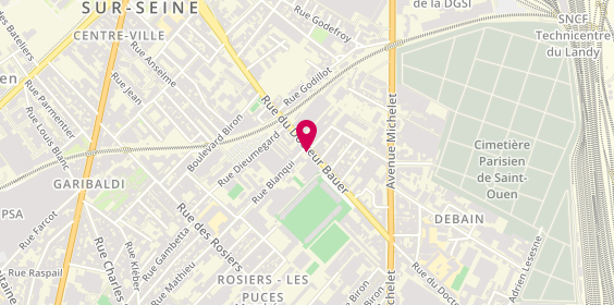 Plan de GUESSOUS Redouan, 76 Rue du Docteur Bauer, 93400 Saint-Ouen-sur-Seine