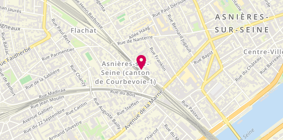 Plan de MAVOUNGOU Claudine, 22 Avenue Henri Barbusse, 92600 Asnières-sur-Seine
