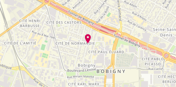 Plan de BENGHY NGONDA Fabiana, 28 Rue de l'Union, 93000 Bobigny