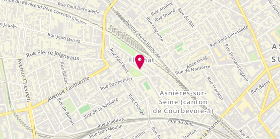 Plan de DIJOUX Blandine, 10 Rue Benoit Malon, 92600 Asnières-sur-Seine