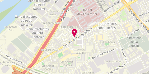 Plan de BORDIN Jean-Marie, 383 Avenue de la Republique, 92000 Nanterre