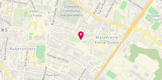 Plan de BENZAAMA Pherialle, 7 Rue de la Maladrerie, 93300 Aubervilliers