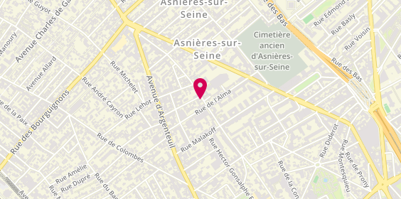 Plan de STITI Khaled, 59 Ter Rue du Révérend Pere C Gilbert, 92600 Asnières-sur-Seine