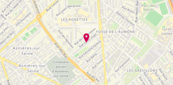 Plan de COUSTILLAS-REMAY Pascale, 19 Rue Victor Hugo, 92230 Gennevilliers
