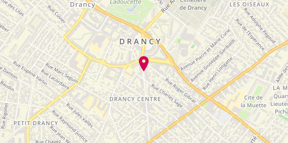 Plan de PERRET Sandrine, 13 Rue Marcelin Berthelot, 93700 Drancy