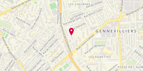Plan de BROU-KABLAN Léontine, 5 Rue Arthur Rimbaud, 92230 Gennevilliers