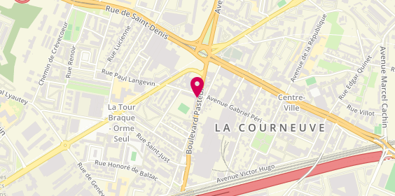 Plan de MAURIN Joëlle, 109 Boulevard Pasteur, 93120 La Courneuve