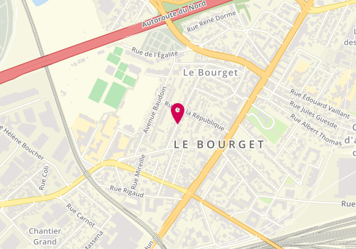 Plan de CHAOUCHI Myriam, 20 Rue Marcel Sembat, 93350 Le Bourget
