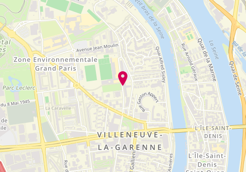 Plan de NIVORE Leïla, 22 Avenue Jean Moulin, 92390 Villeneuve-la-Garenne