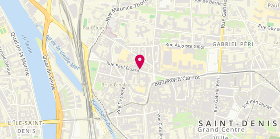 Plan de BERRETIMA Saïda, 12 Rue Paul Eluard, 93200 Saint-Denis