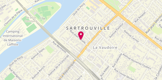 Plan de LECOMTE Nathalie, 38 Rue Jean Nicolle, 78500 Sartrouville