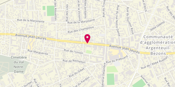 Plan de NOUNOUHI Ouafae, 207 Avenue Jean Jaures, 95100 Argenteuil