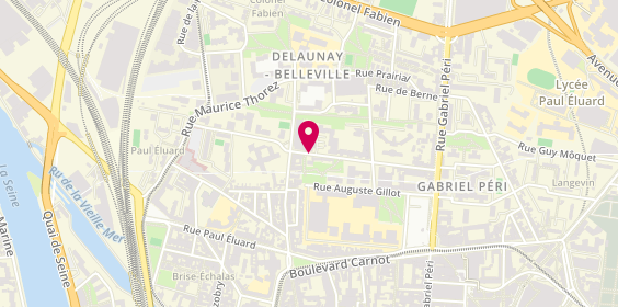 Plan de MBOUNGOU Ntsika, 44 Rue Auguste Poullain, 93200 Saint-Denis