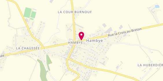 Plan de CAVEY Evelyne, 6 Rue de la Croix au Breton, 50450 Hambye