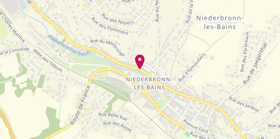 Plan de ROESSLINGER Isabelle, 14 Rue de la République, 67110 Niederbronn-les-Bains