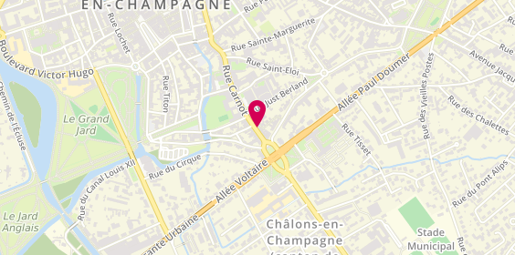 Plan de ADNET Catherine, 37 Rue Carnot, 51000 Châlons-en-Champagne