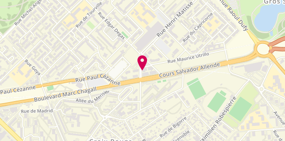 Plan de BOUJANA Aicha, 12 Rue Eugene Delacroix, 93600 Aulnay-sous-Bois