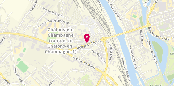 Plan de ACIDI Dalila, 58 Rue Jean Jaures, 51000 Châlons-en-Champagne