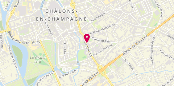 Plan de DUPUIS Lorane, 15 Rue Carnot, 51000 Châlons-en-Champagne