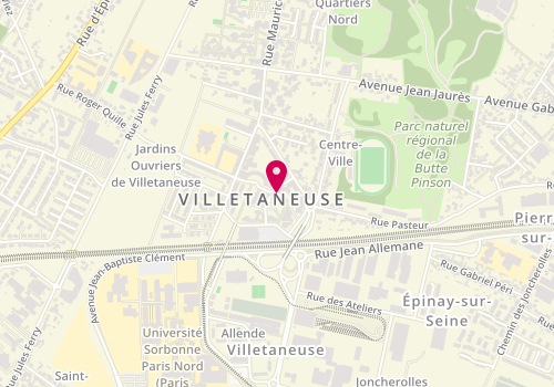 Plan de THIAM Mame, 8 Rue de l'Hotel de Ville, 93430 Villetaneuse