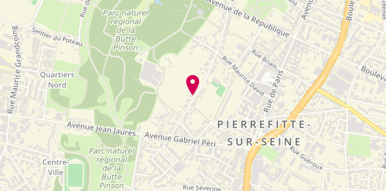 Plan de GOMIS Ghislaine, 43 Rue de la Butte Pinson, 93380 Pierrefitte-sur-Seine