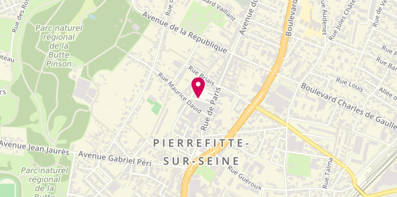 Plan de EVINA Cegille, 15 Bis Place Jean-Jaurès, 93380 Pierrefitte-sur-Seine