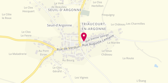 Plan de GERARD Aurélie, 4 Rue Jeanne Georges, 55250 Seuil-d'Argonne