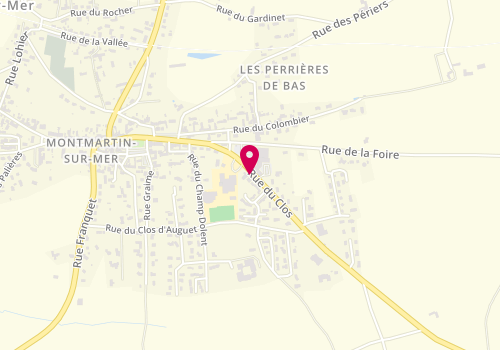 Plan de LEFRANC Catherine, 4 Bis Rue du Clos, 50590 Montmartin-sur-Mer