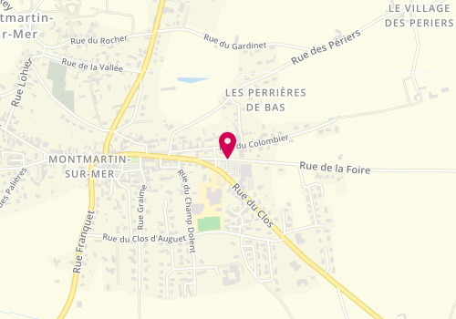 Plan de DUCLOS Pauline, 1 Rue de la Foire, 50590 Montmartin-sur-Mer